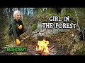 SOLO BUSHCRAFT | OUTDOOR COOKING | no words - first hammock test - girl in the wild | ASMR