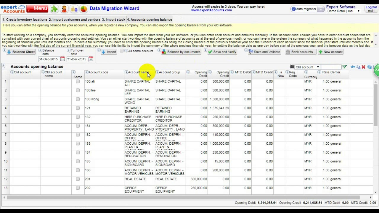 ExpertAccounts - Data Migration Wizard - YouTube