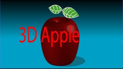 Photoshop Tutorial 3D APPLE create tutorials fruit tutorials psd ai khan