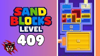 Sand Blocks Drop Puzzle Level 409 Game Walkthrough