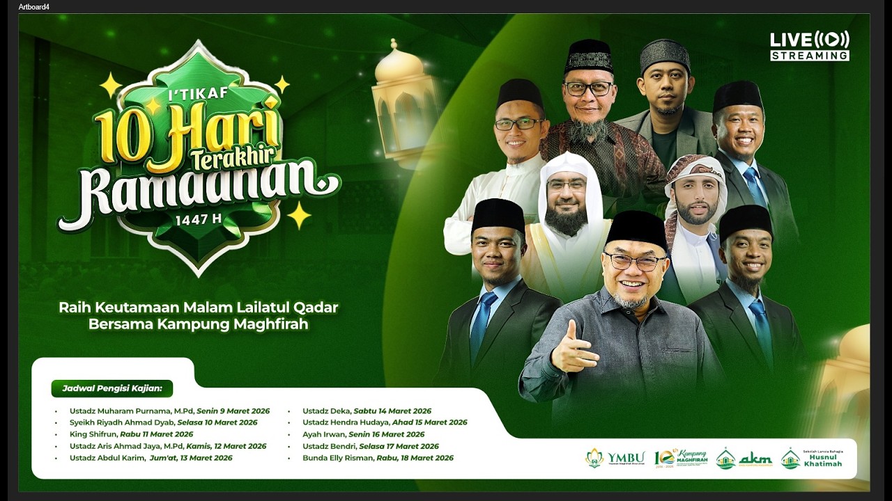 Pembukaan I'tikaf 10 Hari di kampung Maghfirah