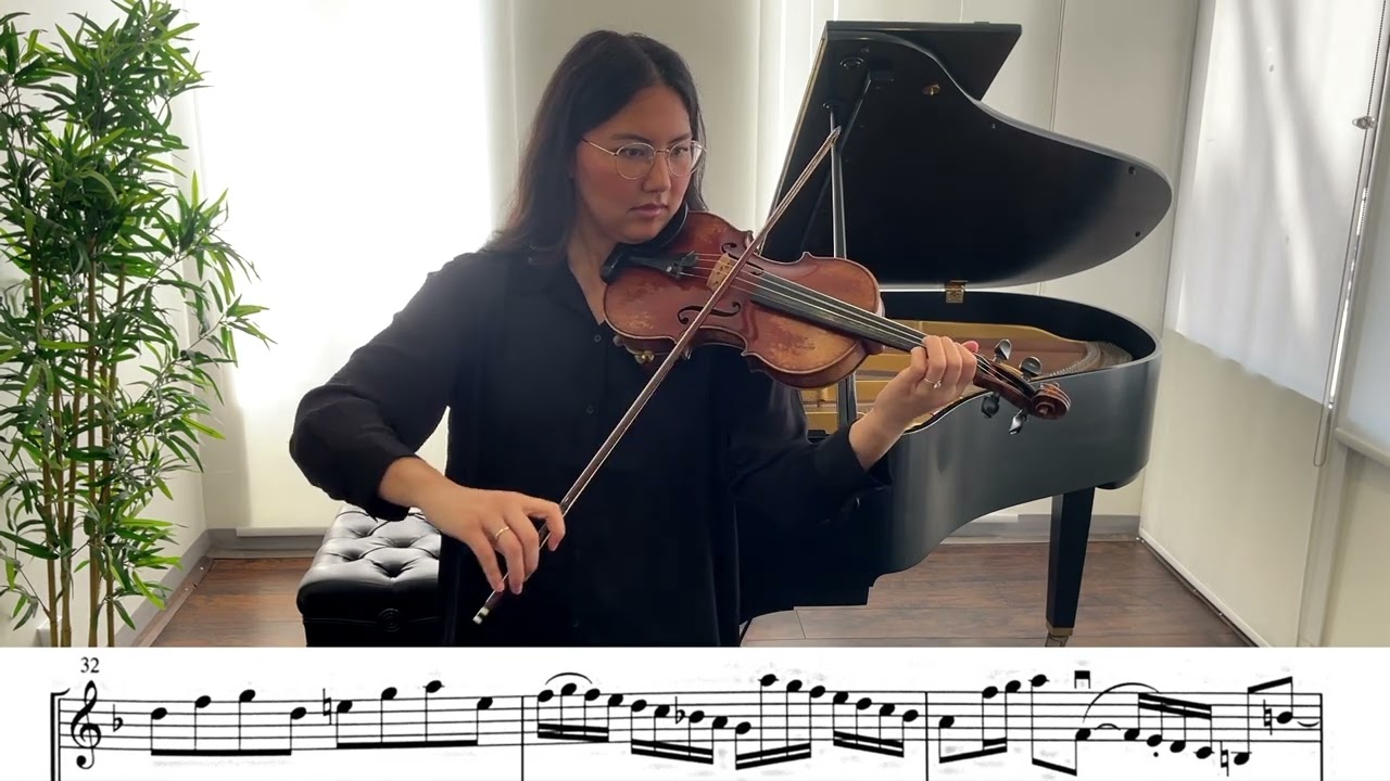 Bach Double 1st Violin (slow) | Jaclyn Kim