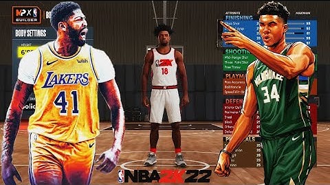 New Finals MVP Giannis Antetokounmpo / Anthony Davis Build! OVERPOWERED 2k22 NEXT GEN Build