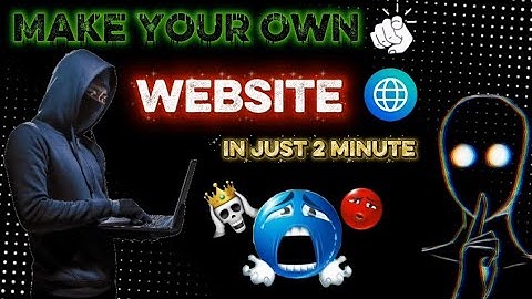Make Your Own Website In Just 2 Minutes 😱 | How To Make Website Without Coding | 🥶
