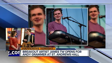 Breakout artist James TW opens for Andy Grammer in Detroit