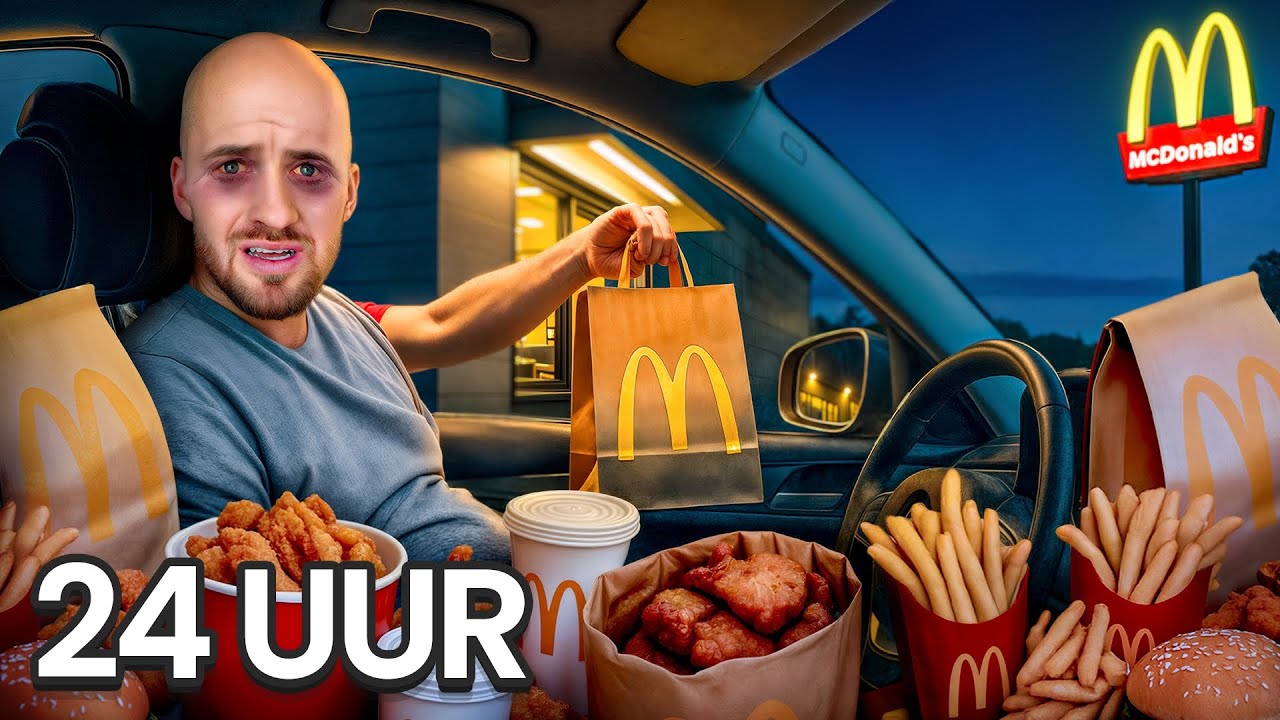 Ik at 24 uur lang ELK uur McDonald’s! (Nooit meer doen)