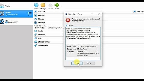 How to fix Oracle VirtualBox Error "Filed to Open a Session for the Virtual Machine..."