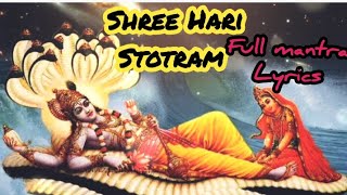 Shree Hari Stotram full mantra chanting with lyrics by #gayatridevi #shreeharistotram #mantra #trend