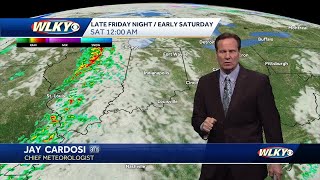 Beautiful Friday, then storm chances increase