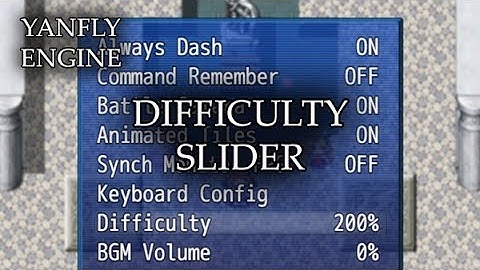YEP.147 - Difficulty Slider - RPG Maker MV