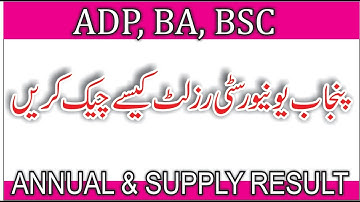 Punjab university result | Punjab university results 2021 | ba result 2021 Punjab university