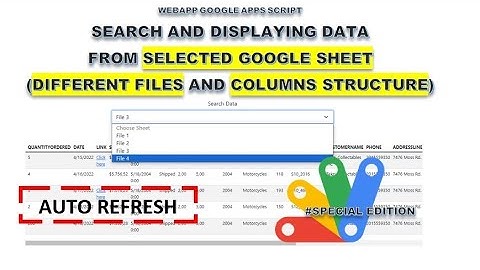 WebApp - Get Data From Selected Spreadsheet File | Automation Column and File Structures (Member)