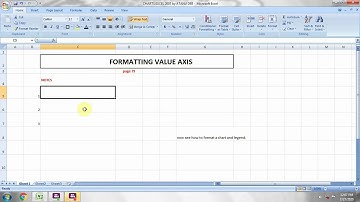 Formatting X and Y Axis in Excel 2007