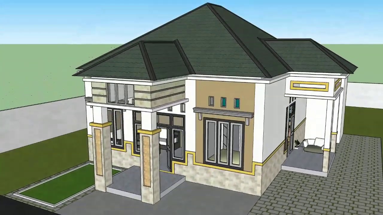 Desain Rumah 1 Lantai Ukuran 8x12 Di Lahan 12x16 By Arciv Studio YouTube