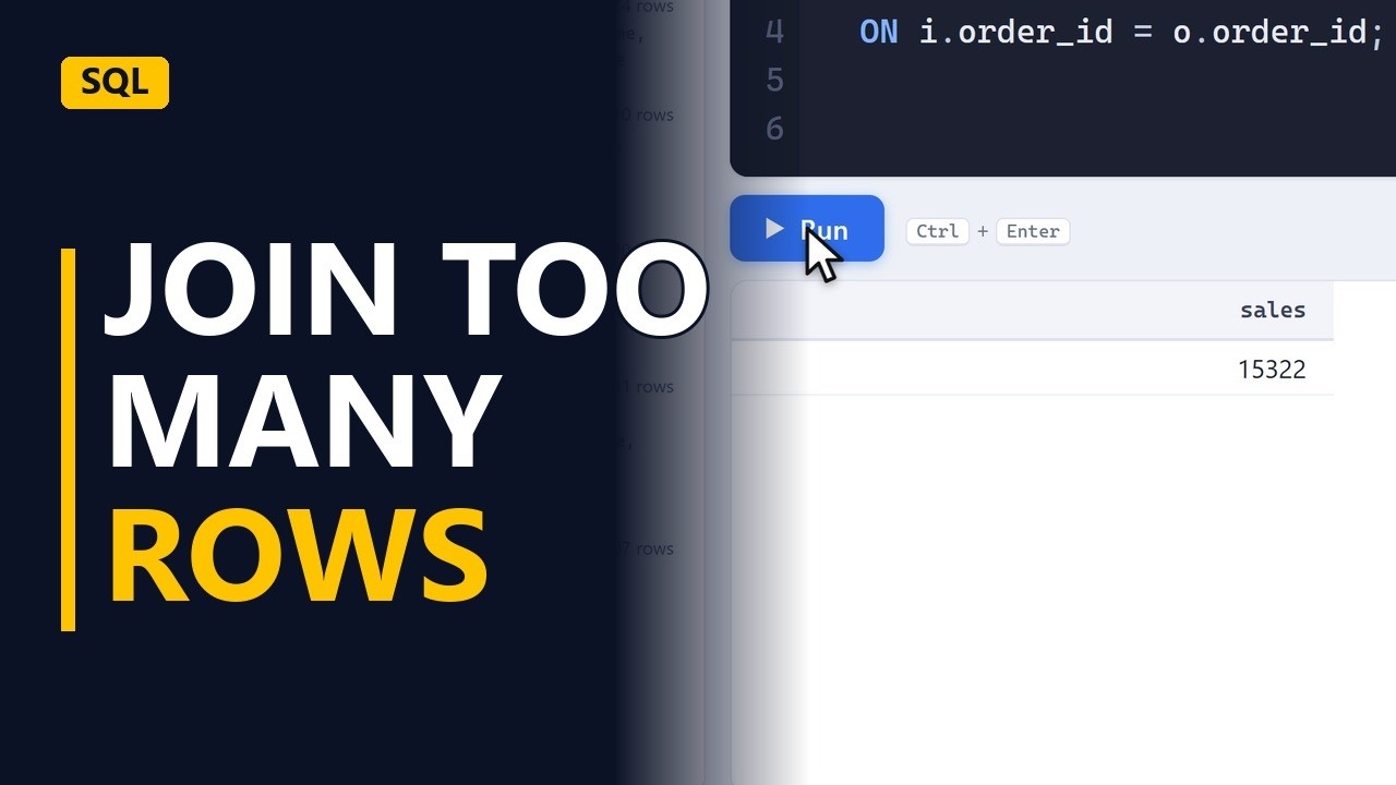 Why Your SQL Join Returns Too Many Rows (One-to-Many Fan-Out)
