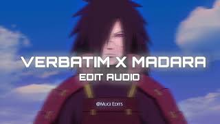 verbatim x wake up to reality (mother mother/madara edit audio)