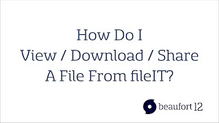 How Do I View Download Share A File From fileIT? screenshot 4