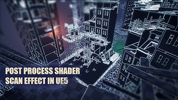#Showcase | Post Process Shader - Scan Effect | Unreal Engine 5