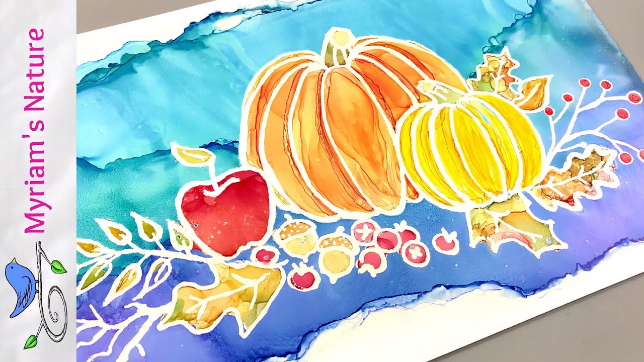 How to Apply Masking Fluid with a Ruling Pen - A Watercolor Tutorial 