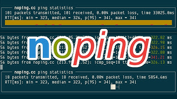 noping (liboping), the prettiest multi-ping tool