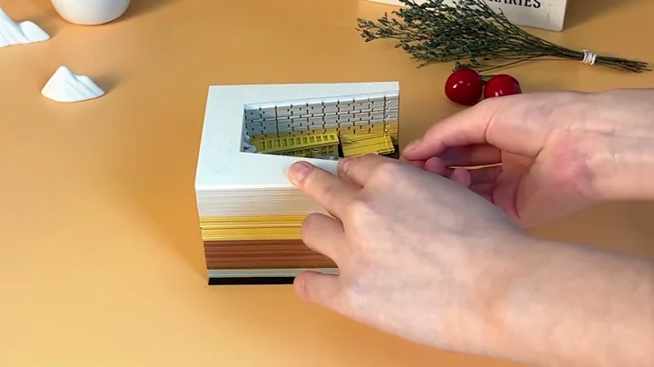 Omoshiroi Block#3D Nptepad#Diagon Alley#Diy House#Led Memo Pad#3D Note Block#Christmas Gift