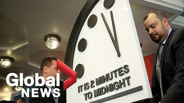 Doomsday clock remains at 2 minutes to midnight due to fake news, climate change