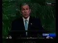 Bush Addresses the U.N. - tells the world no 911 discussions