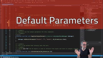 5.8 Adding Default Input Parameters in Native Components - Advanced Development in Grasshopper