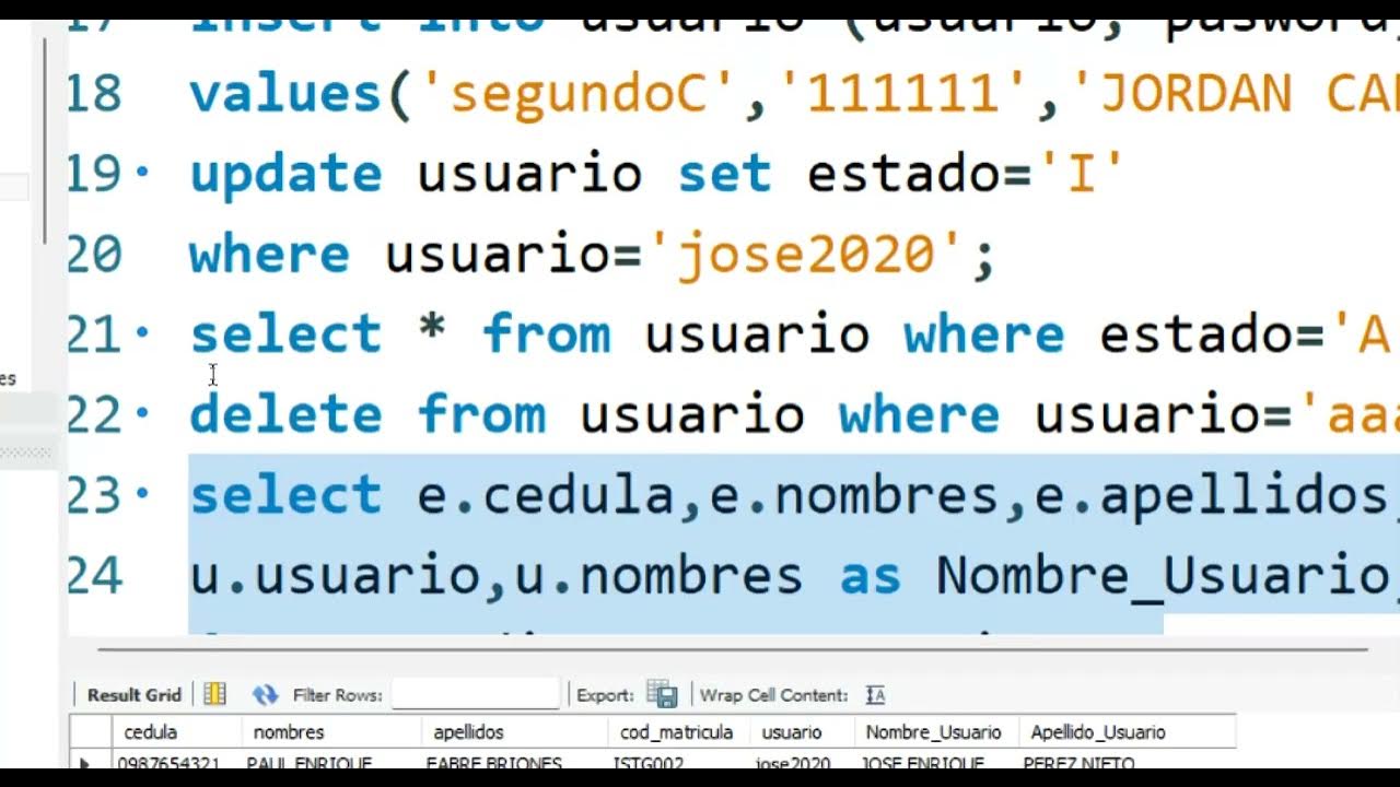 Insertar registro desde Python a MySql con 2C - YouTube