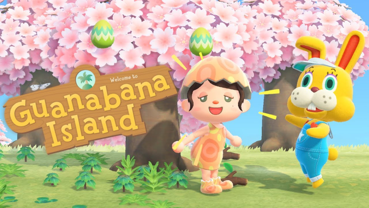 enjoying bunny day in animal crossing new horizons 🌸 YouTube