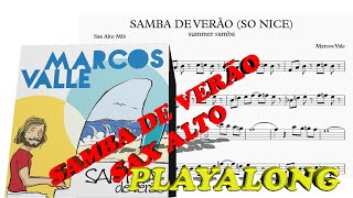 Video thumbnail of "Samba de Verão( So Nice) - Summer Samba-Sax Alto Eb Playalong"