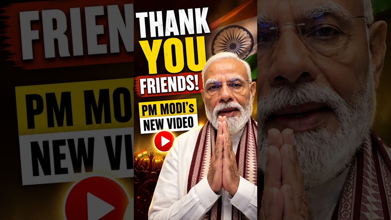 “Thank You Friends!” PM Modi’s New Video #shorts