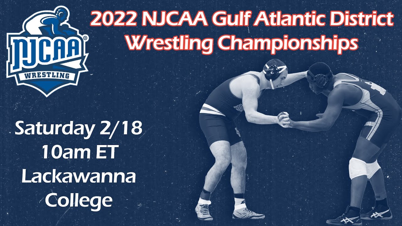 NJCAA Wrestling Gulf Atlantic District Championships Mat 1 YouTube