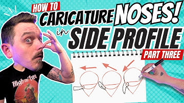 How To Caricature Noses in Side Profile  ( Part 3 )