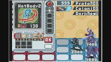My First Hacked battle in MMBN5 Double Team DS