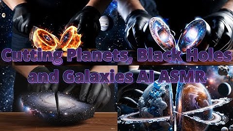 AI Universe Cutting ASMR | Slicing Through Planets, Black Holes & Deep Space Wonders Satisfyingly