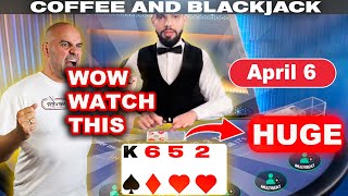 HUGH $95,000 MASSIVE RUN-April 6-Coffee and Blackjack screenshot 5