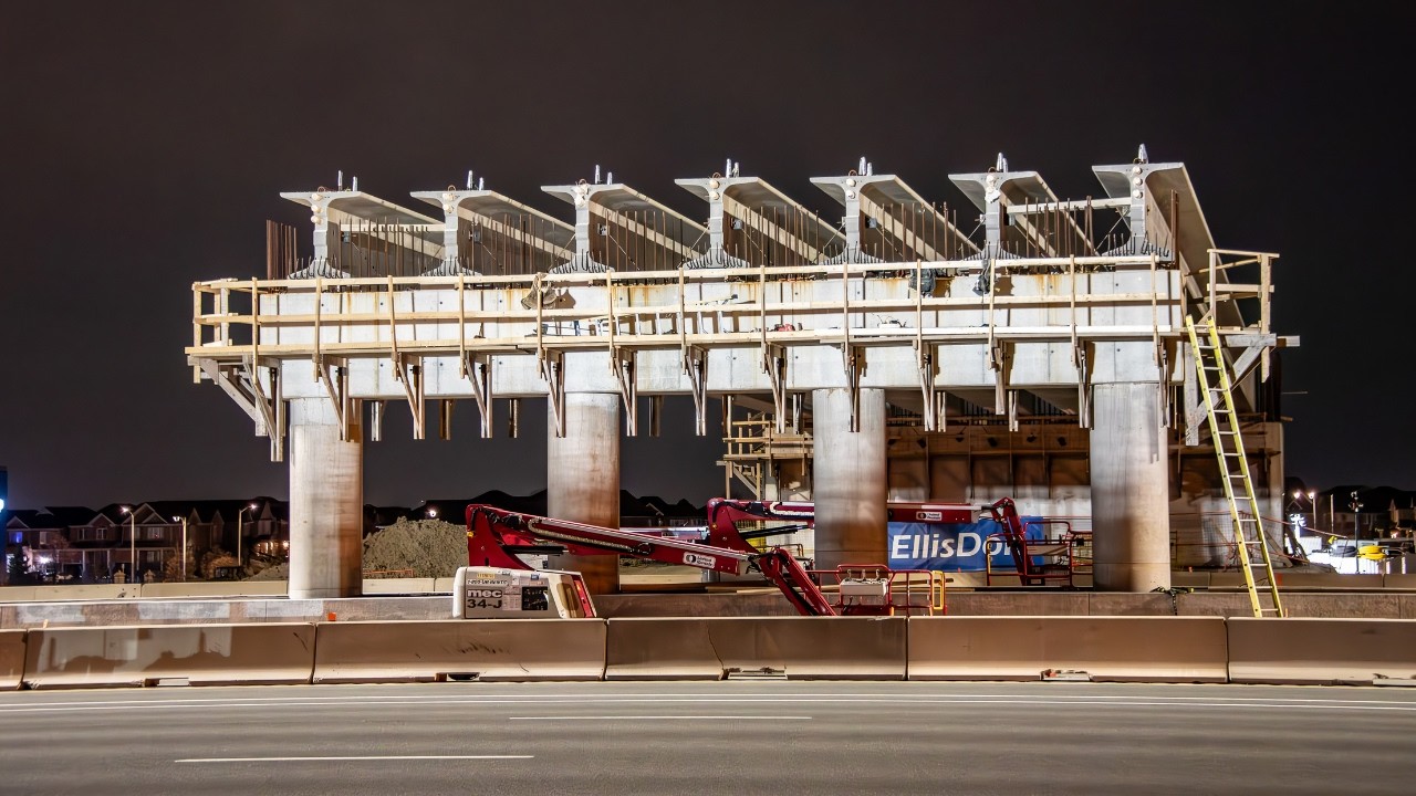 Canada Drive – American Avenue Bridge | Night Installation on Highway 400