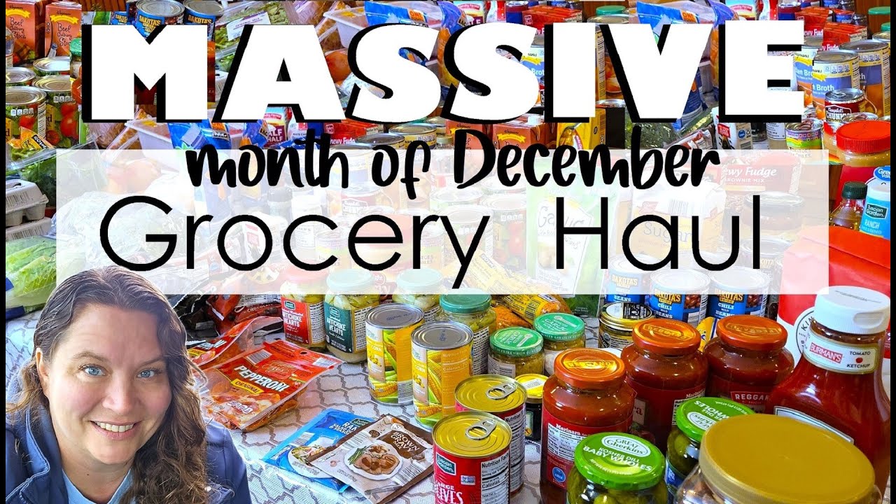 Massive Over $900 Grocery Haul! Watch our December monthly haul and what our family likes to buy.