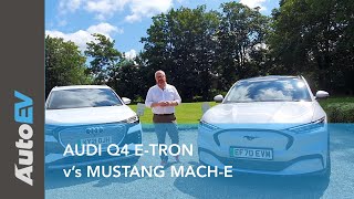 Ford Mustang MachE v's Audi Q4 etron  Can German cool tame the (electric) wild horse?