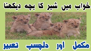 Khwab mein sher dekhna | Khwab mein sher ka bacha dekhna | lion dream interpretation | Nina's gems