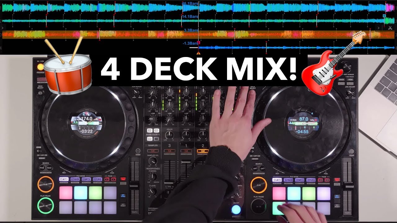 4 Deck DJ Mix! DDJ-1000 #SundayDJSkills YouTube