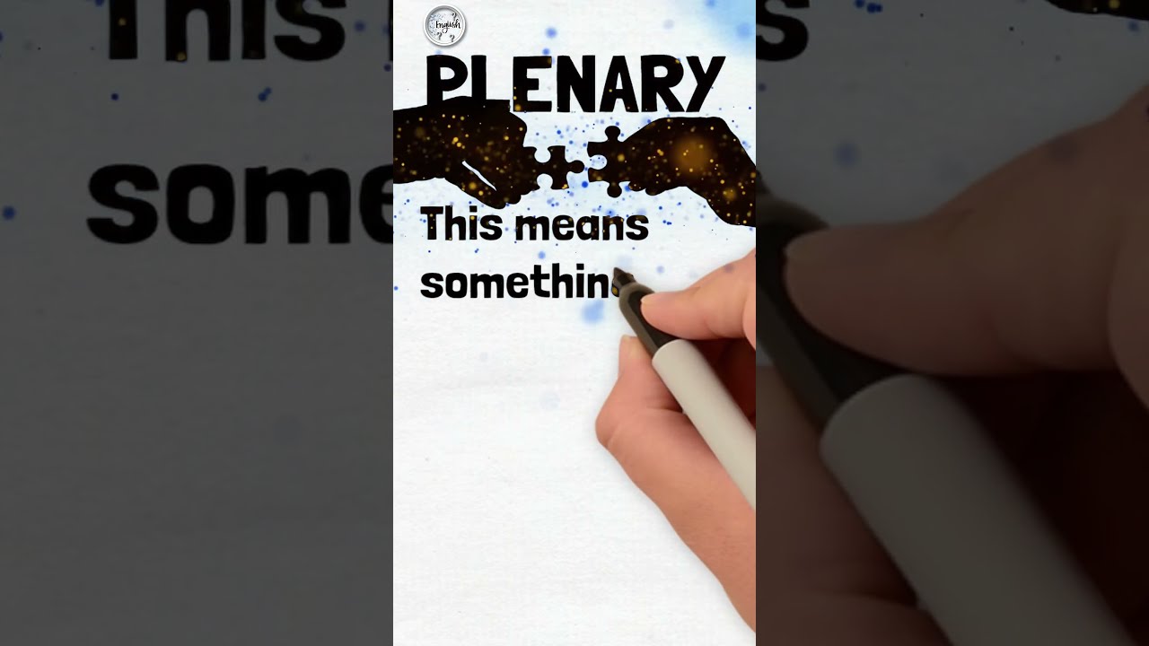 PLENARY Word Definition Animation Education Vocabulary