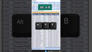 Alt + A + B Excel Shortcut Explained in 15 Seconds #excel #spreadsheets