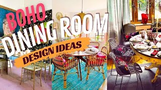 Stylish Boho Dining Room. Bohemian Dining Room Ideas.