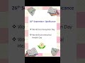 25th, 26th & 27th September Significance #shortsfeed #shorts