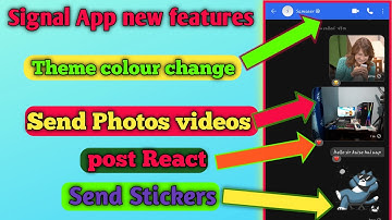 Signal app new features | Signal app Par Theme change kaise kare | Signal app stickers |Signal app |