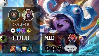 Lulu Mid vs Zoe - KR Challenger Patch 10.16