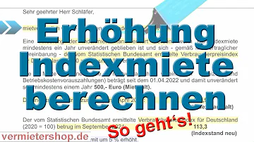 Wie berechnet man Indexmieterhöhung?