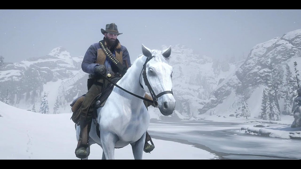 Red Dead Redemption 2 Getting a White Arabian Horse One and only - YouTube